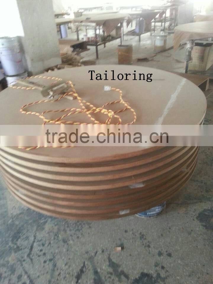 wooden coffee table with stainless steel legs SK1224A