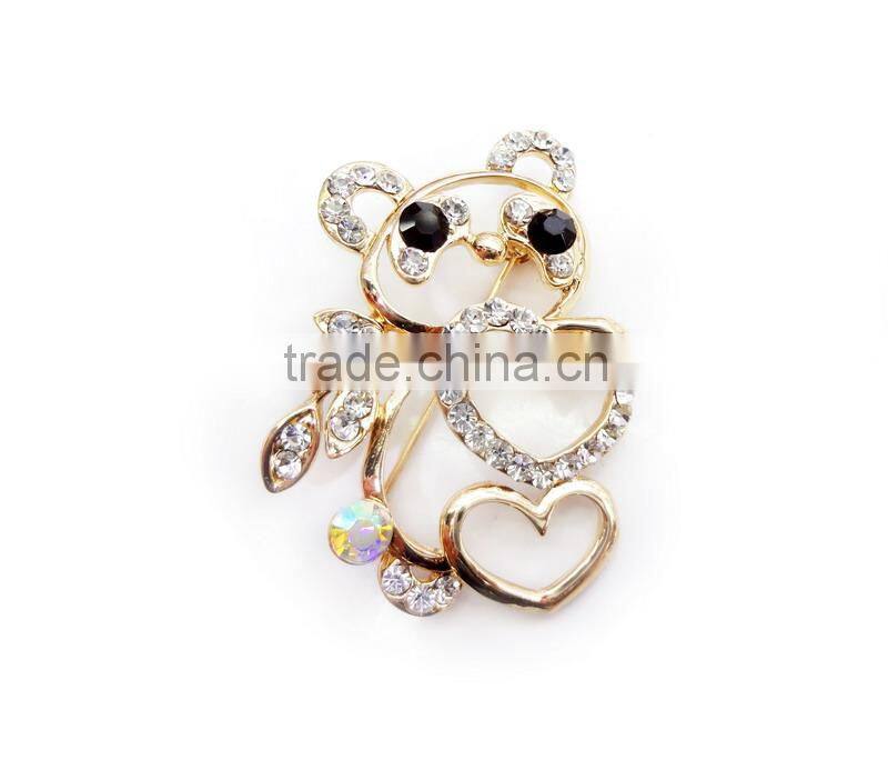 Bicycle Design Decorated Big Glass Stones Hair Pin For Girls