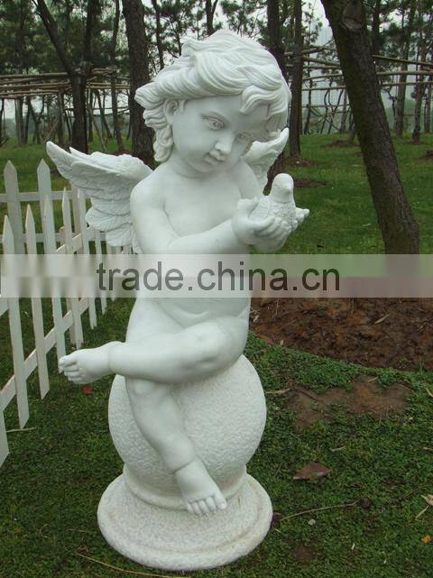 white marble angel statues