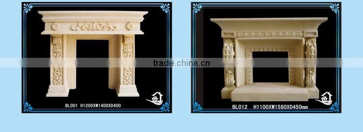 Traditional fake fireplace