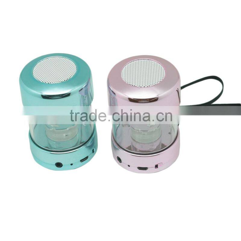wireless rechargeable mini portable bluetooth speaker with LED light