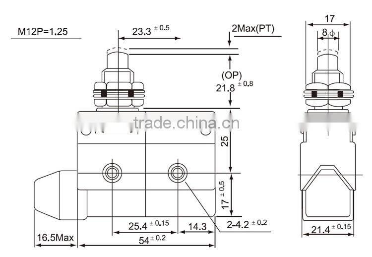 CNTD Waterproof CZ-7 Series 40T85 Micro Switch 5A 125VAC/3A 250VAC (CZ-7310)