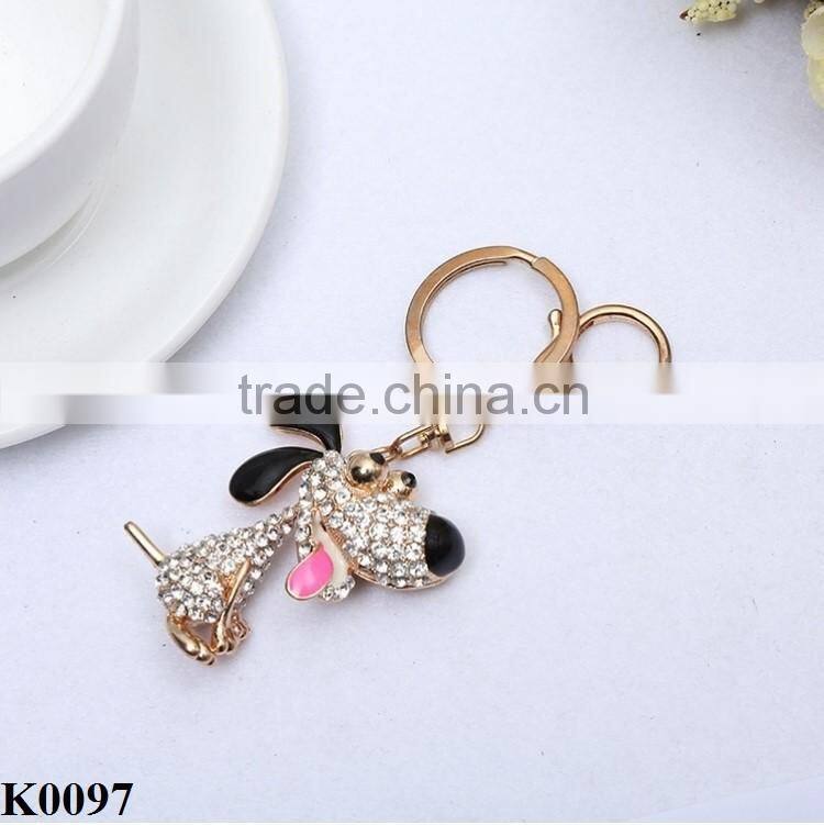 Cute dog keychain keyring wholesale more animal shaped choose key chain wholesale K0097