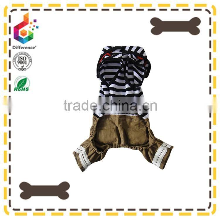 Pet coat pet cloth sailor stripe dress for boy dogs