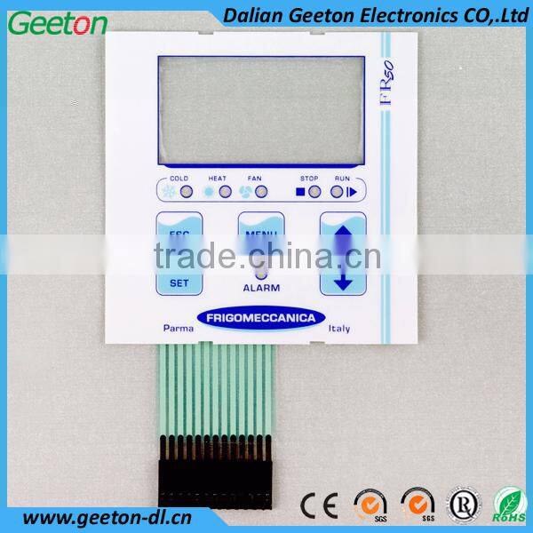 Embedded LEDs Membrane Tactile Keypad With PMMA Panel