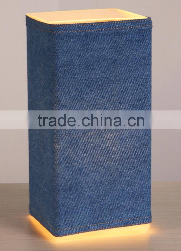 CE ROHS UL denim lamp shade fabric table light hanging fabric shades lamp