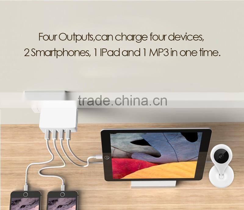2016 factory price cheap travel multiport USB Charger 4 port notebook charger
