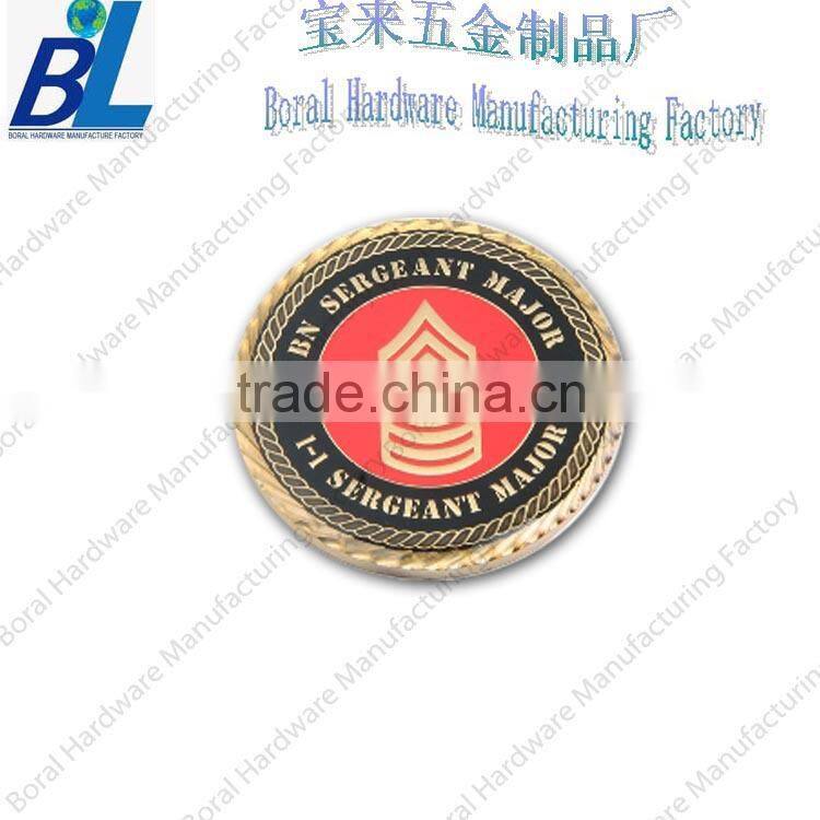 Green luminous color glitters Vietnam challenge coin