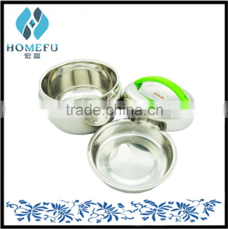 hot new products for 2015 wholesale dinnerware of stainless steel serving rice bowl with lid