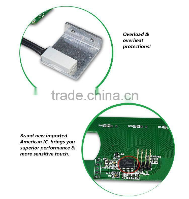 1gang 1way EU Standard, Remote Switch, Crystal Glass Panel Wall Light Remote Touch Switch