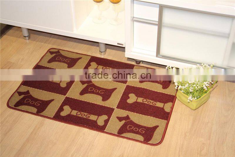 Wholesale price polyester anti slip floor mat