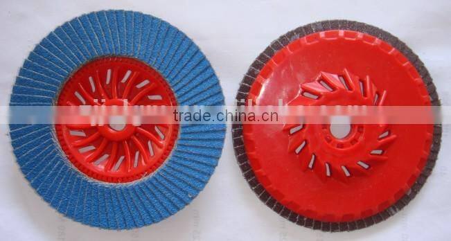 4inch high quality flap disc with plastic backing manufacturer