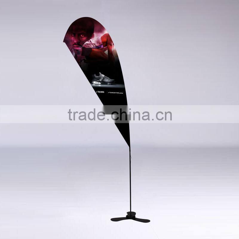 Good quality Supermarket Teardrop Hang banner Stand