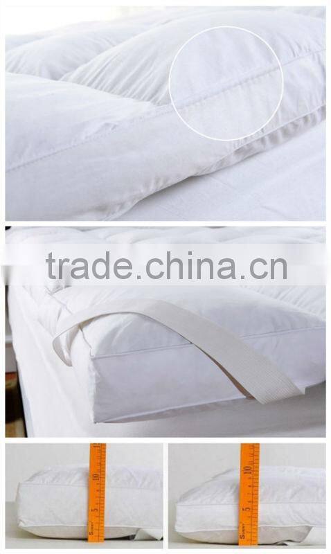 white hotel microfiber Mattress Pad