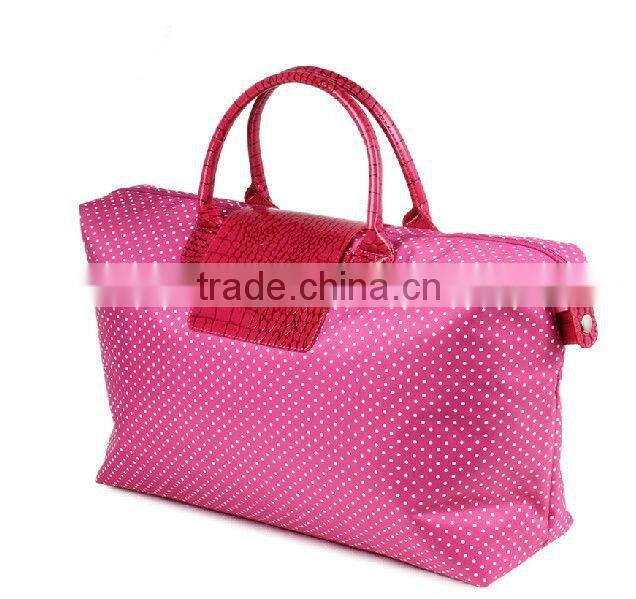 High quality nice foldable travel bag,girls travel bag
