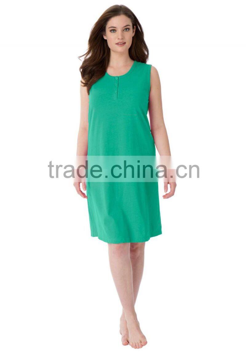 Wholesale Women's Cheap Night Dress Cotton Plus Size Summer Dress