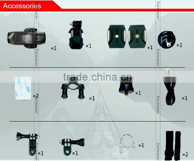 2016 New style NTK96650 manual car dvr fhd dvr ourdoor camrea dual lens action camera dvr