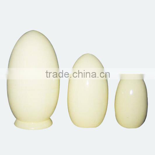 unpainted wooden easter eggs