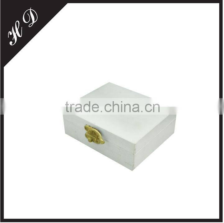 High quality white wooden tie box