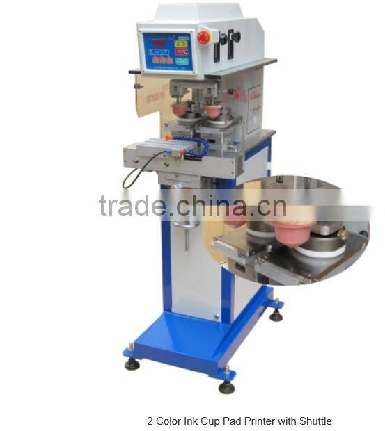 HK 2 color ink cup pad printing machine pen tube cap pad printer