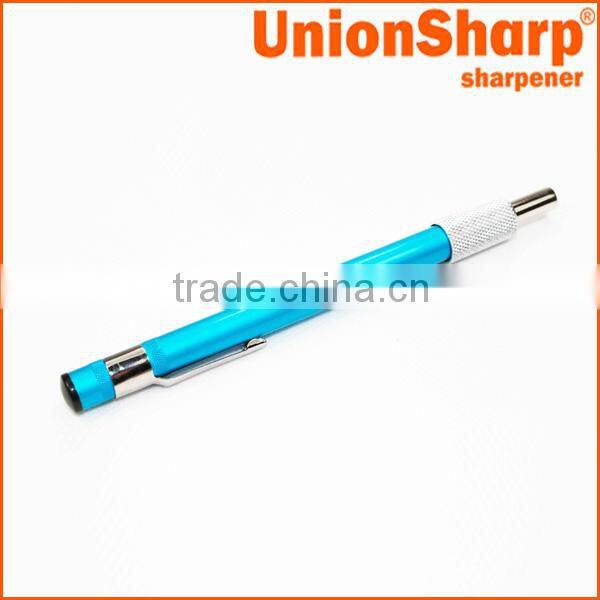 Outdoor pen design diamond retractable knife sharpener