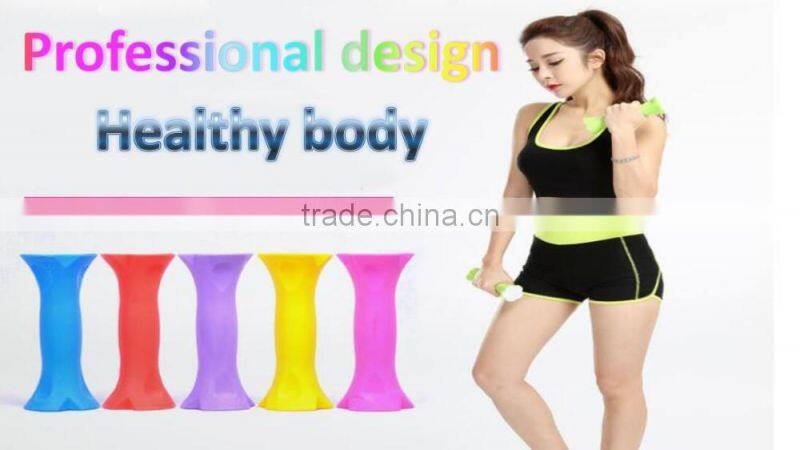 household thin body yoga dumbbells Thin plastic arm arm environmental protection bag plastic dumbbell fitness equipment
