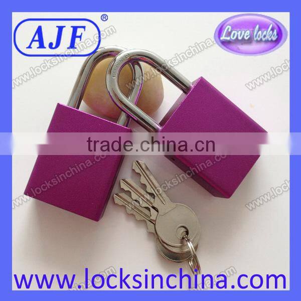 AJF high quality The noble and elegant student's purple fuchsia padlock