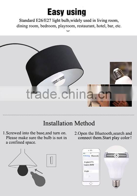 LED Melody Wireless Speaker Bulb with APP Control