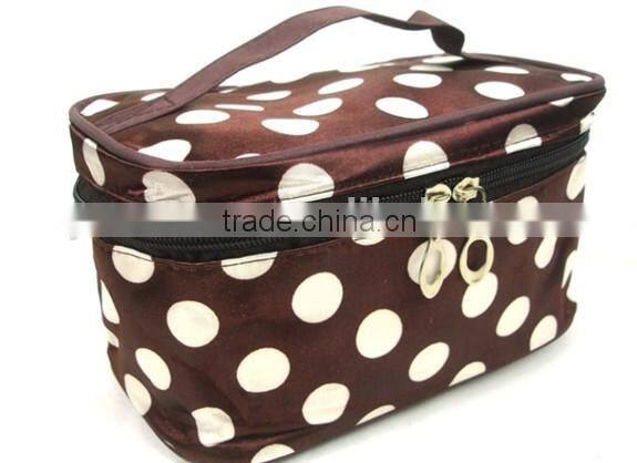 Personalised Spotty Cosmetic Bag,fashion contents cosmetic bag