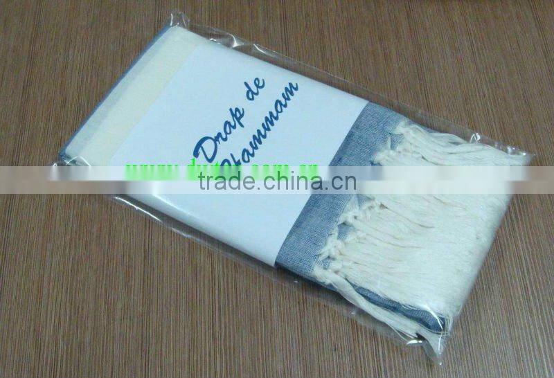 100% Cotton or Viscose woven stripe Hamam Towel