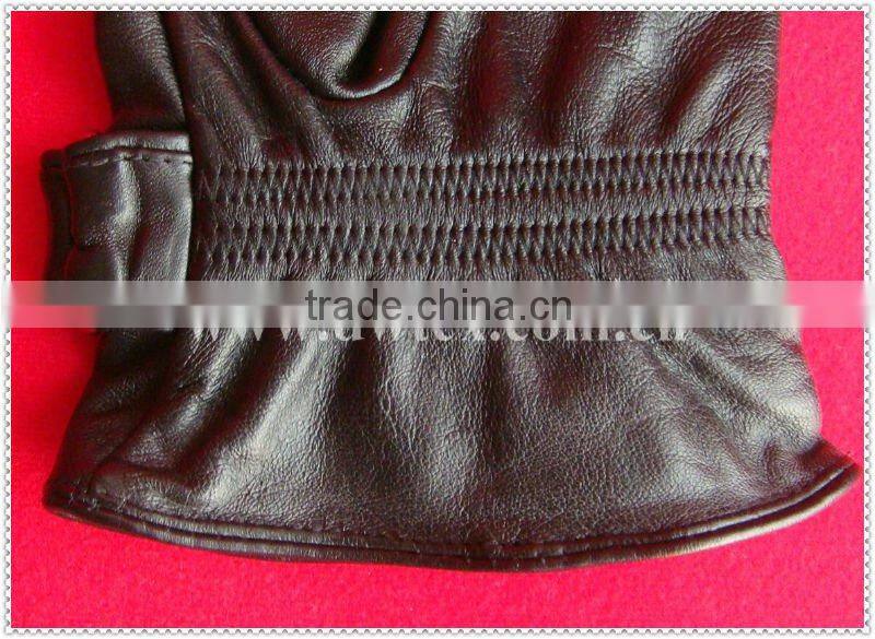 Sheep leather motorbike gloves for men