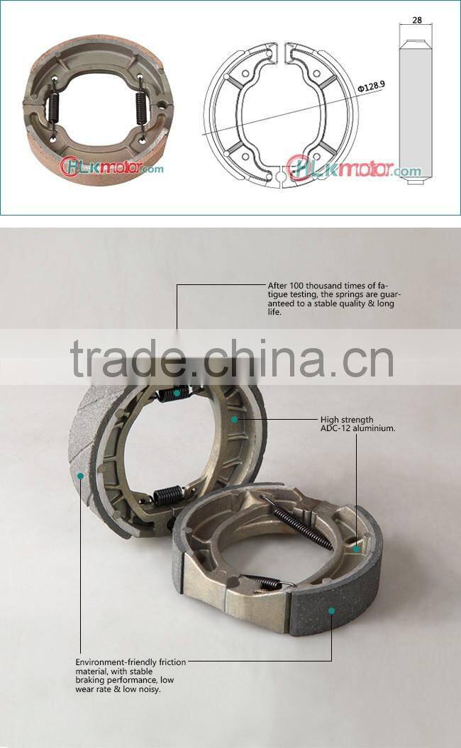 Motorcycle Brake Shoe Drum Brake for YBR125 / AG200