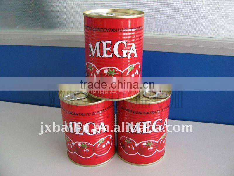 425g*12tins tomato paste tomato sauce, concentration28-30,cold break