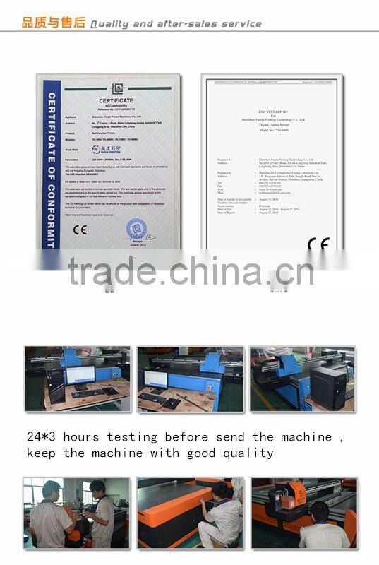 2880*1440 high resolution and speed digital flatbed glass printer
