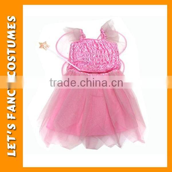 PGCC0049 latest pink lace birthday girl puffy dress