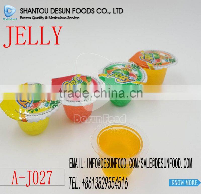 fruit jelly cup confectionary candy in car jar