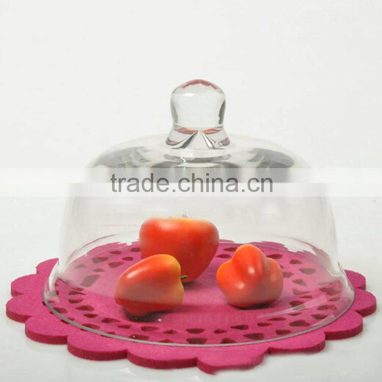 Glass lid cover for covering foods fruits