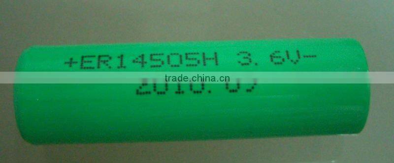 3.6V 2400mAh ER14505H AA lithium battery non-rechargeable battery