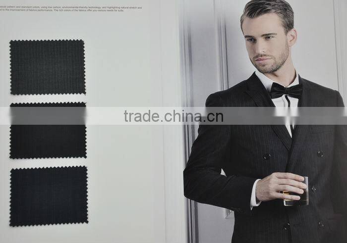wholesale tailor made Super130 merino wool men's suiting fabric