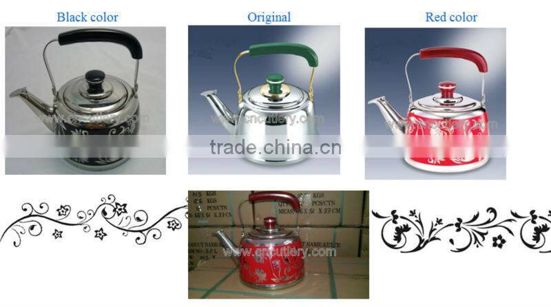 flower kettle/stainless steel whistle kettle/ whistle pot