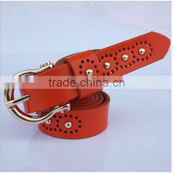 2015 OEM design women fashion leather belt