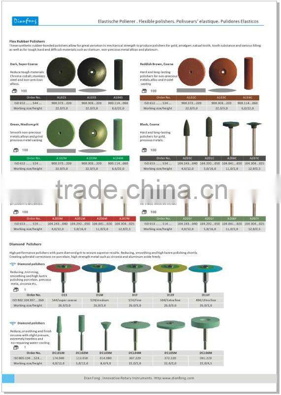 rotary dental polisher for none-precious metals