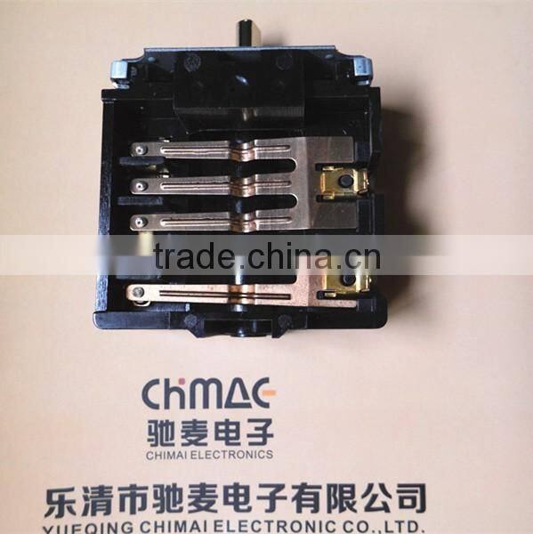 6-position Rotary switch 16A 250VAC electrical rotary switches heat resistance for oven and gas cooker