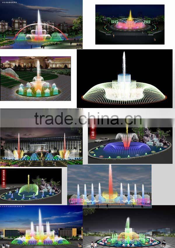 1.5m*1.5m AC24V LED light music control water used garden fountains