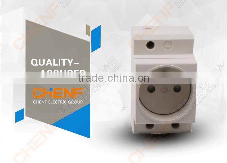 hight quality chenf New Design 16A 110V/220V Din Rail Socket