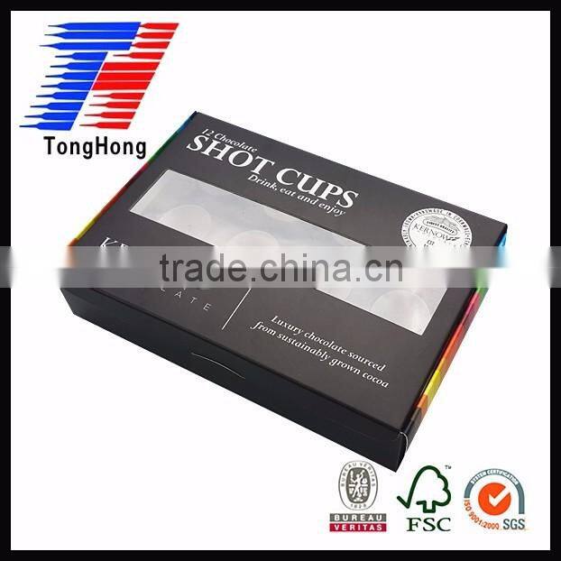 many size balck printing with window paper box for Easter egg
