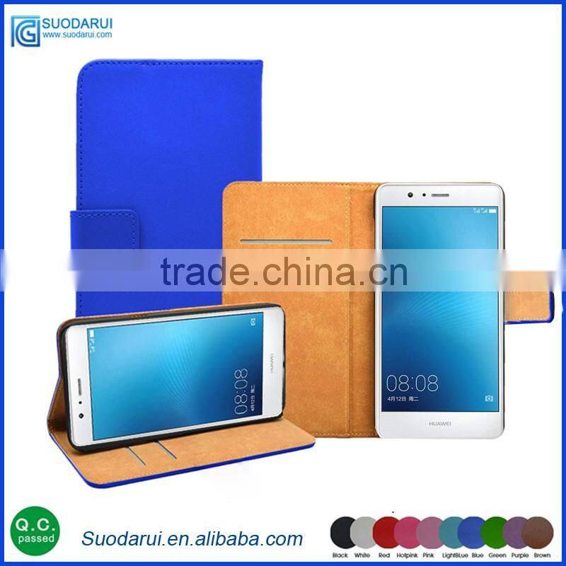 Book Stand Wallet leather flip cases For Huawei G9 Lite cover