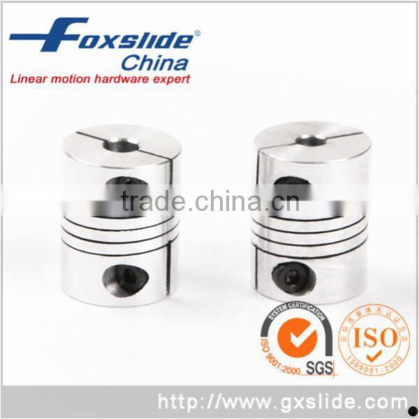 FOXSLIDE 10mm x 10mm Aluminium Clamp Type CNC Beam Coupling Wholesale