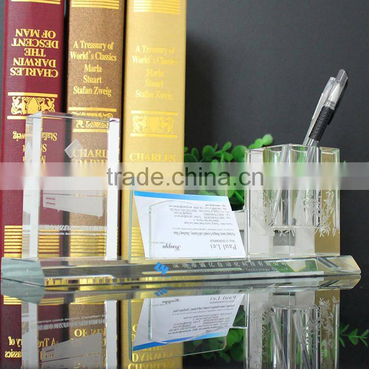 hot sale crystal glass office stationery items use list