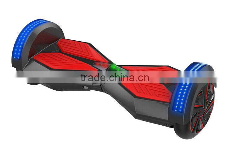 factory lowest price two wheel balance scooter with bluetooth and led light